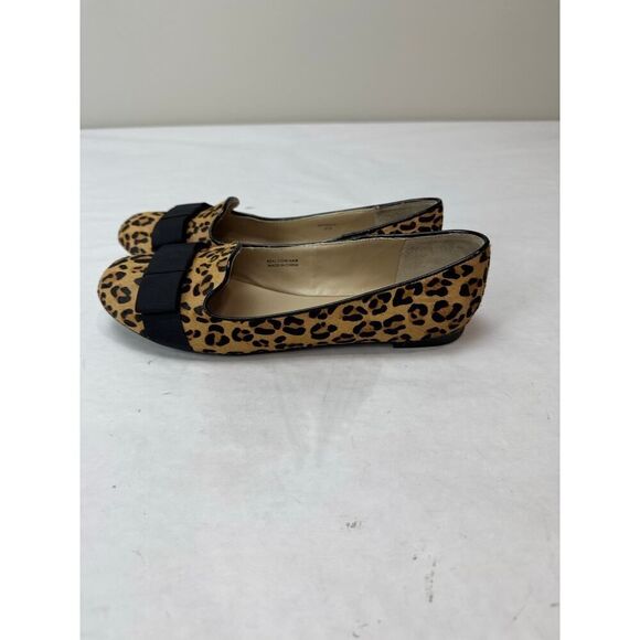 Y2K Cheetah Print Vintage Cow Hair Ellen Tracy Ballet Flats Bethesda - Size 6.5 - Picture 6 of 9
